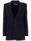 Two Button Blazer Jacket Blue - AMI - BALAAN 1