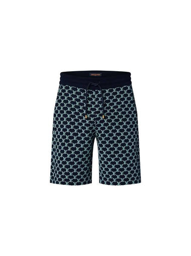 Double Face Cotton Jersey Shorts Navy - LOUIS VUITTON - BALAAN 1