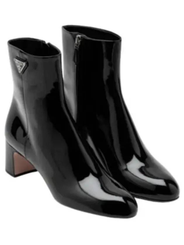 Patent Leather Ankle Boots Black - PRADA - BALAAN 2