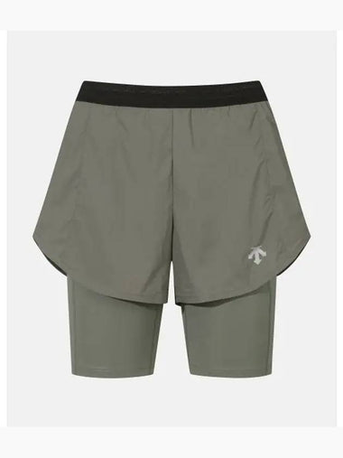 Women s lightweight 3 5 shorts leggings integrated khaki - DESCENTE - BALAAN 1