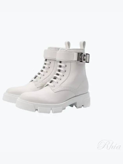 4G Leather Ankle Boots White - GIVENCHY - BALAAN 2