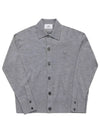 De Coeur Logo Wool Cardigan Heather Grey - AMI - BALAAN 6