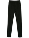 Women's Torino Side Zipper Straight Pants Nero - MAX MARA - BALAAN 3