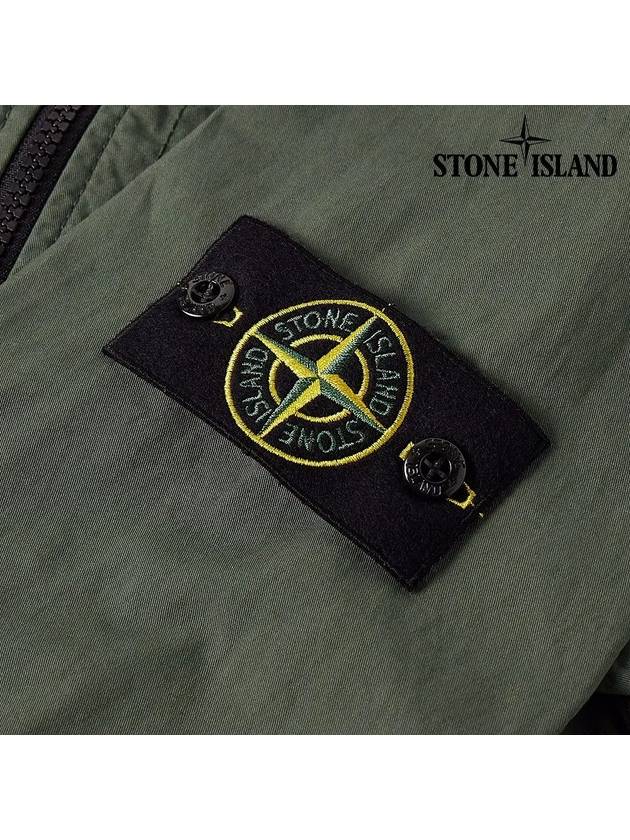 Supima Cotton Twill Stretch-TC Jacket Khaki - STONE ISLAND - BALAAN 6