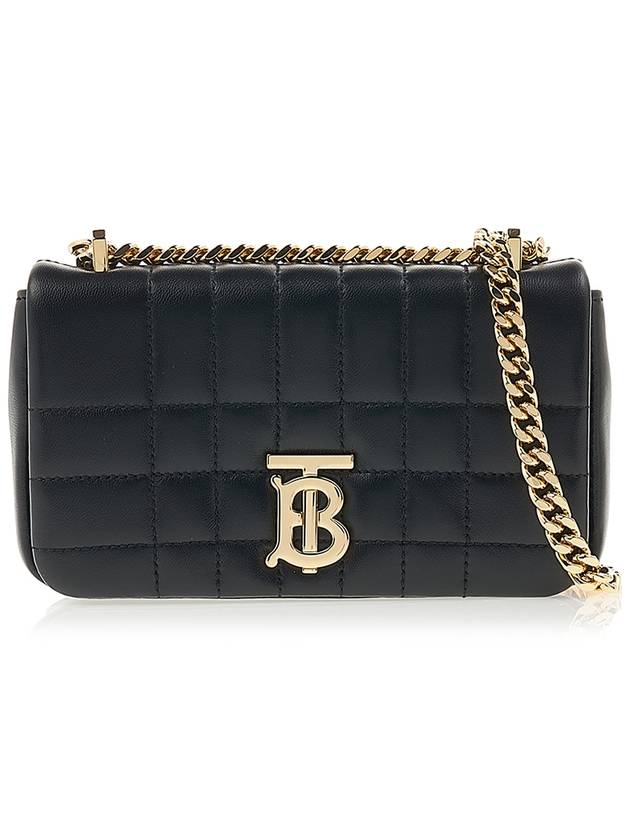 Quilted Lula Mini Leather Cross Bag Black - BURBERRY - BALAAN 2