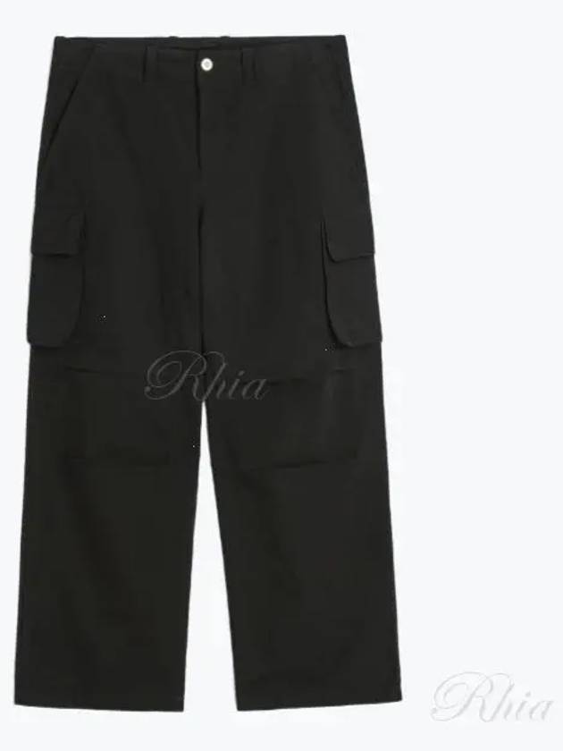 Mount Cotton Canvas Cargo Straight Pants Black - OUR LEGACY - BALAAN 2