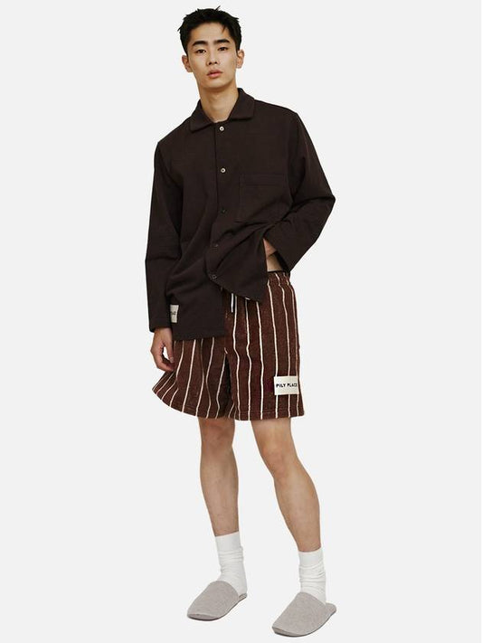 Terry Shorts Brown Ivory - PILY PLACE - BALAAN 1