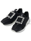 Viv Buckle Mesh Technical Low Top Sneakers Black - ROGER VIVIER - BALAAN 2