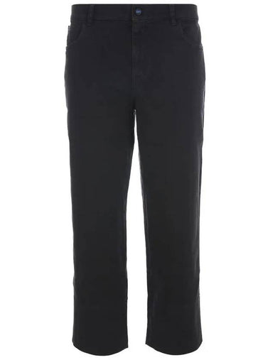 UPKN039 K0703D 04 KNT Straight Cotton Black Pants - KITON - BALAAN 1