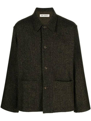 Wool Blend Jacket Black - OUR LEGACY - BALAAN 1