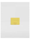 Saffiano Triangle Logo Card Wallet Citron Yellow 1MC025QHHF0322 - PRADA - BALAAN 2