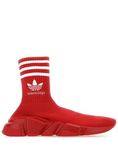 Adidas embroid logo socks high top sneakers red - BALENCIAGA - BALAAN 2