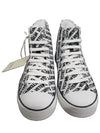 Logo All Over Printed Canvas High-Top Sneakers White - VETEMENTS - BALAAN 4