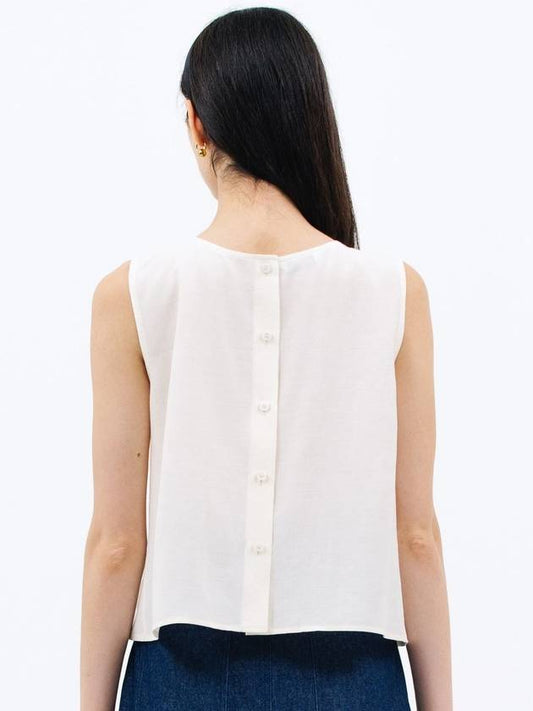 pleats sleeveless blouse ivory - JUN BY JUN K - BALAAN 2