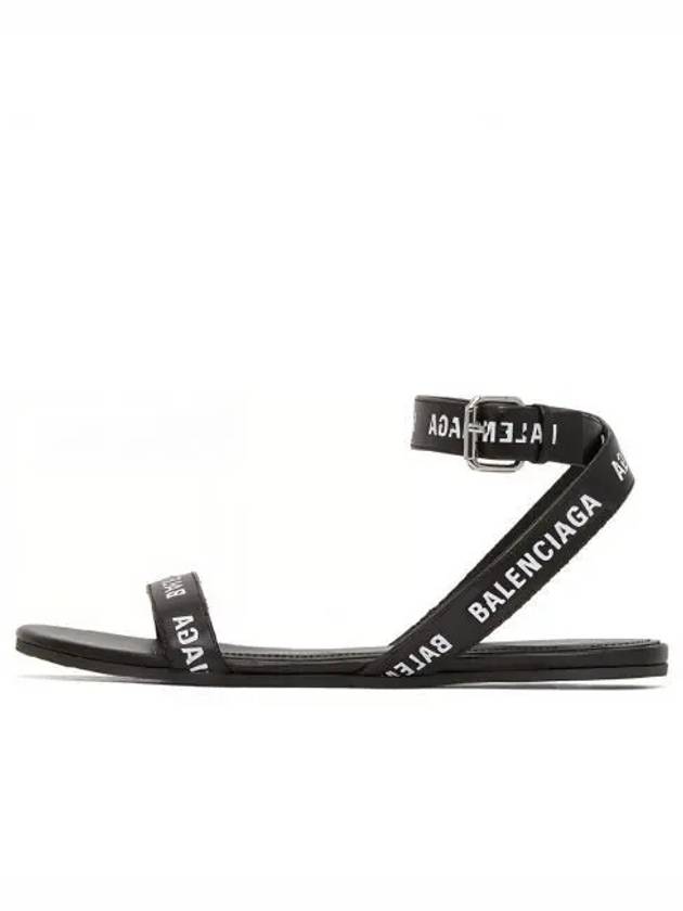 All-Over Logo Strap Sandals Black - BALENCIAGA - BALAAN 2