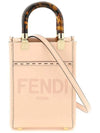 Sunshine Shopper Small Leather Tote Bag Pink - FENDI - BALAAN 3