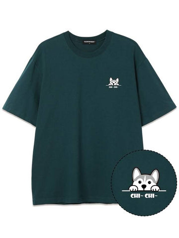 CHI CHI Overfit Short Sleeve TShirt VNDTS243 Green - VANN WORKS - BALAAN 1