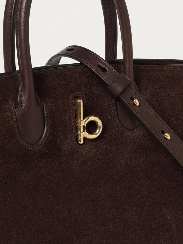 Rocking Horse Small Tote Bag Dark Brown - BURBERRY - BALAAN 5