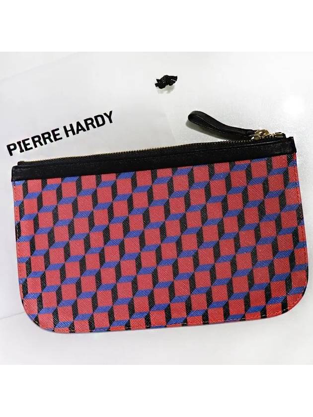 M Cube ClutchPOUCH CANVAS CUBE Red - PIERRE HARDY - BALAAN 1