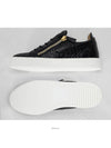 Frankie Crocodile Effect Low-Top Sneakers Black - GIUSEPPE ZANOTTI - BALAAN 6