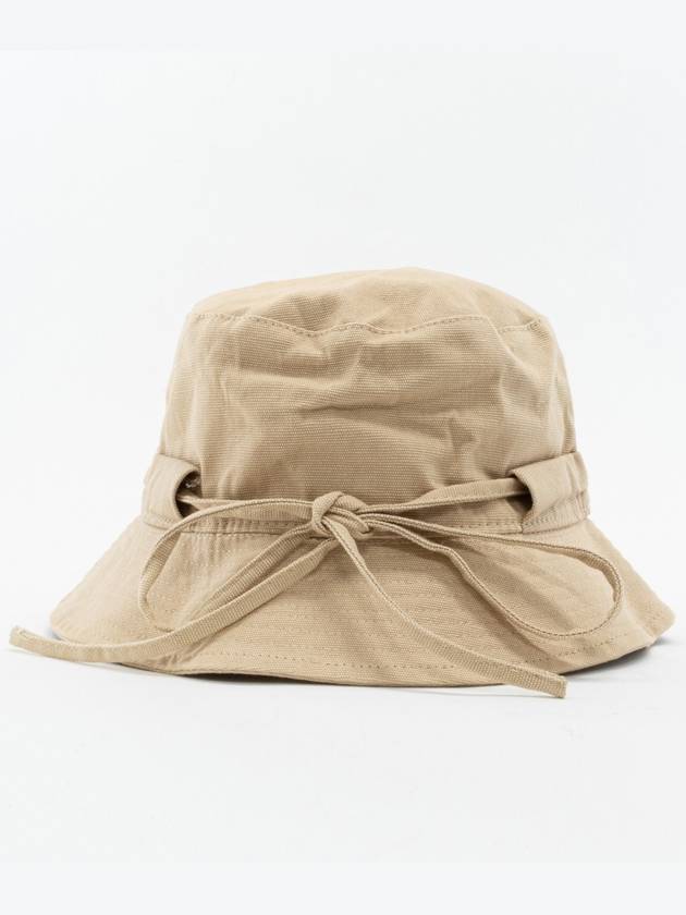 Le Bob Gadjo Canvas Bucket Hat Beige - JACQUEMUS - BALAAN 5