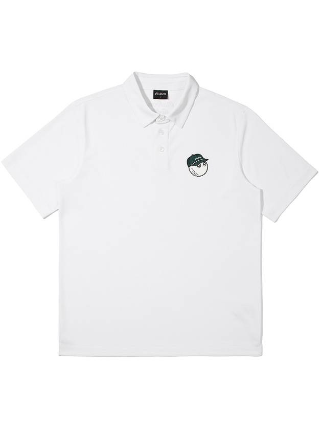 Bucket Polo Point T-Shirt WHITE MAN M3221PTS04WHT - MALBON GOLF - BALAAN 2