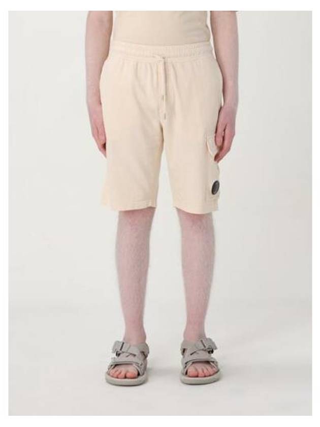 Light Fleece Utility Shorts Beige - CP COMPANY - BALAAN 2