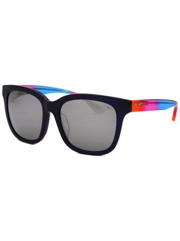 PU0083SK 001 Square Horn Rim Over Asian Fit Mirror Sunglasses - PUMA - BALAAN 1