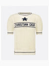 Christian Dior Short Sleeve T-Shirt White Navy Blue - DIOR - BALAAN 2