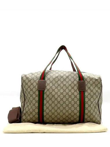 758664 GG web logo medium duffel Boston bag shoulder strap 2WAY - GUCCI - BALAAN 1