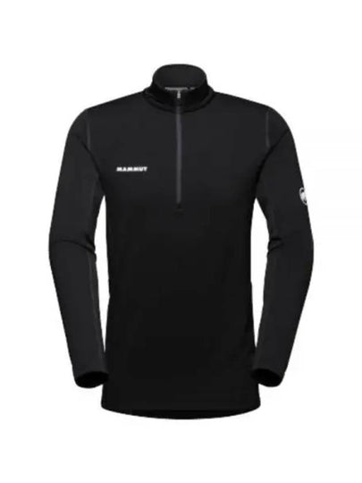 Men's Aenergy ML Half Zip Pull Long Sleeve T-Shirt Black - MAMMUT - BALAAN 2