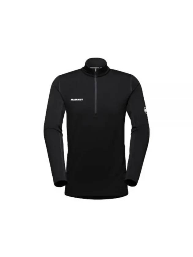 Men's Aenergy ML Half Zip Pull Long Sleeve T-Shirt Black - MAMMUT - BALAAN 1