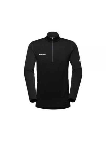 Men's Aenergy ML Half Zip Pull Long Sleeve T-Shirt Black - MAMMUT - BALAAN 2