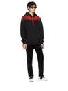 Red Wing Print Cotton Hoodie Black - MARCELO BURLON - BALAAN 3