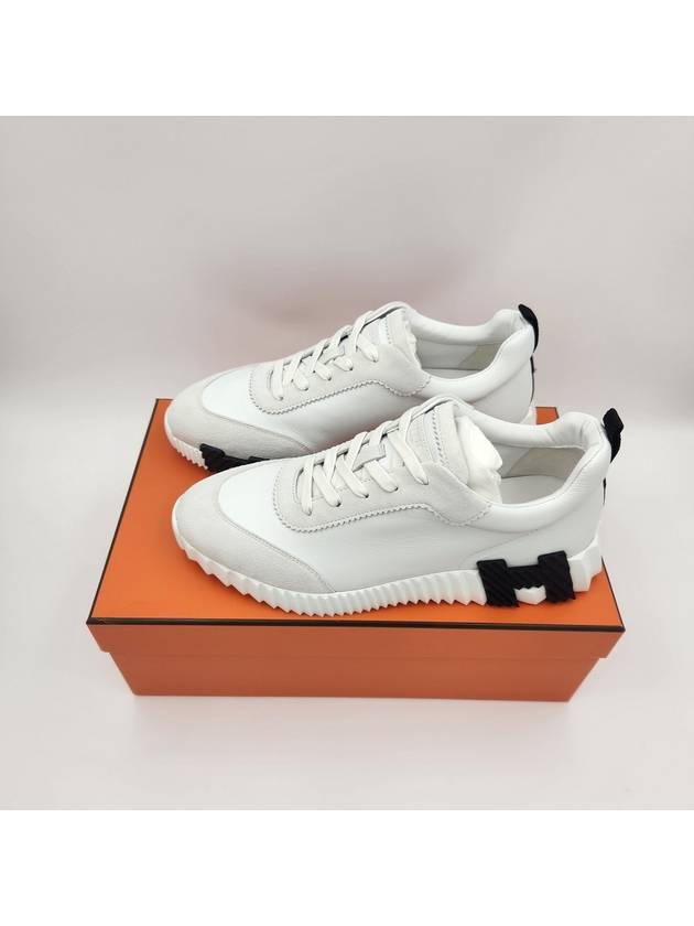 Bouncing Low Top Sneakers White - HERMES - BALAAN 3