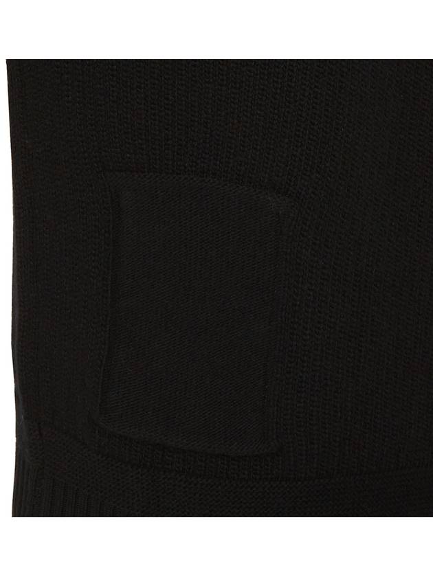 Ribbed Knit Wool Turtleneck Black - TEN C - BALAAN 9