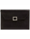 Buckle Envelope Small Clutch Bag Black - ROGER VIVIER - BALAAN 2