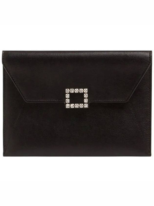 Buckle Envelope Small Clutch Bag Black - ROGER VIVIER - BALAAN 2