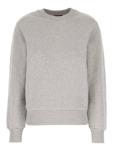 Boxy Micro Logo Sweatshirt Grey - A.P.C. - BALAAN 1