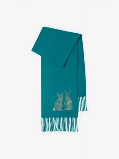 Rabbit embroidery cashmere scarf 8094078 - BURBERRY - BALAAN 2