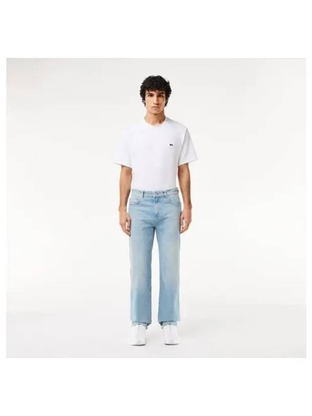 Men s straight fit denim light blue - LACOSTE - BALAAN 1