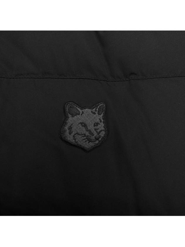 Puffer Bold Fox Head Patch Nylon Hood Padding Black - MAISON KITSUNE - BALAAN 5