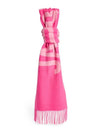 Lecharpe Fringe Logo Virgin Wool Muffler Pink - JACQUEMUS - BALAAN 5