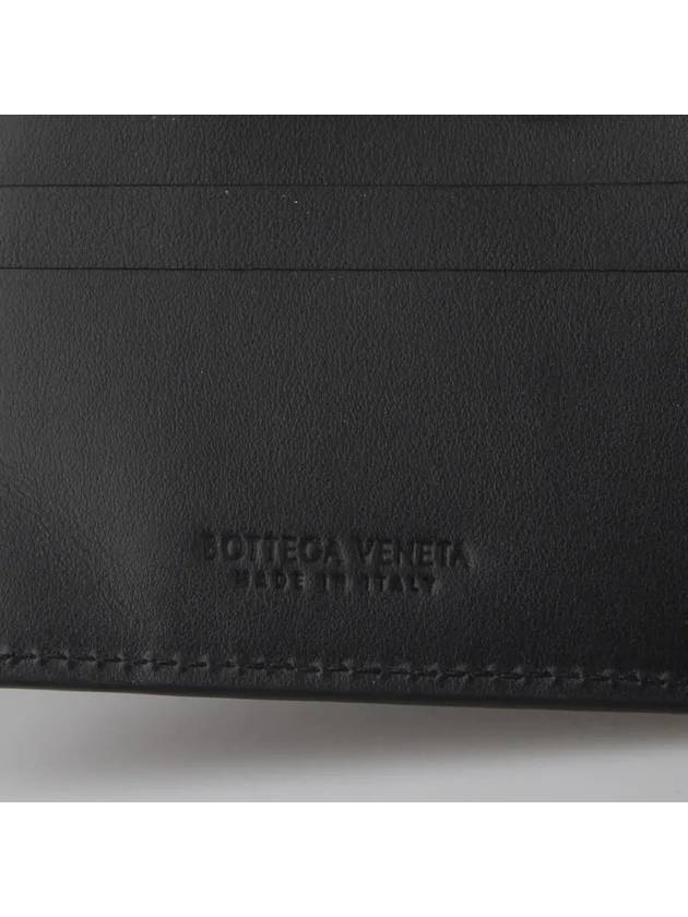 Intrecciato Bifold Half Wallet Black - BOTTEGA VENETA - BALAAN 4