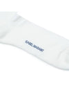 Dona Logo Print Socks White - ISABEL MARANT - BALAAN 6