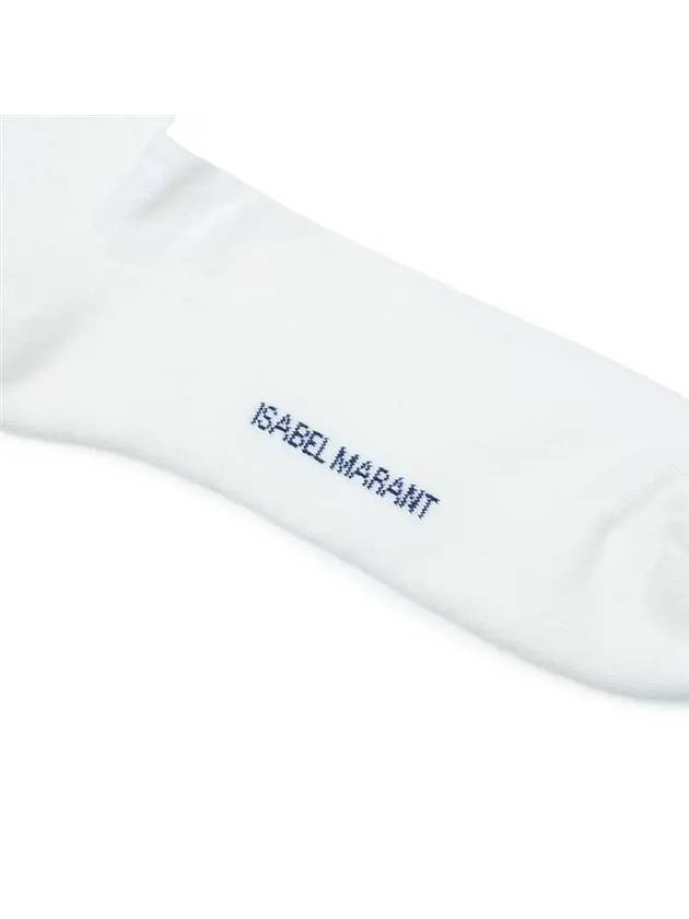 Dona Logo Print Socks White - ISABEL MARANT - BALAAN 6