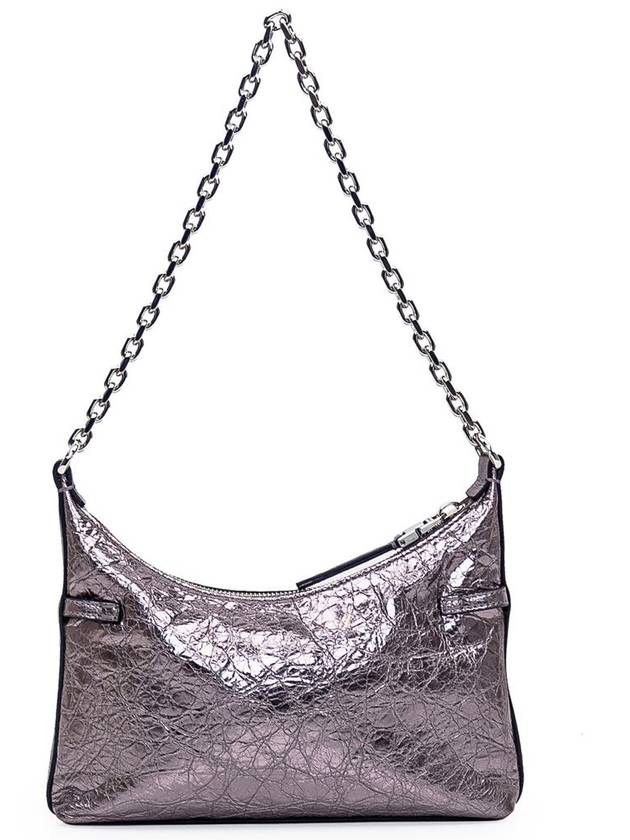 Voyou Party Shoulder Bag Metallic Silver - GIVENCHY - BALAAN 4