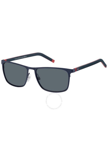 Tommy Hilfiger Grey Rectangular Men's Sunglasses TH 1716/S 0WIR/IR 57 - TOMMY HILFIGER - BALAAN 1