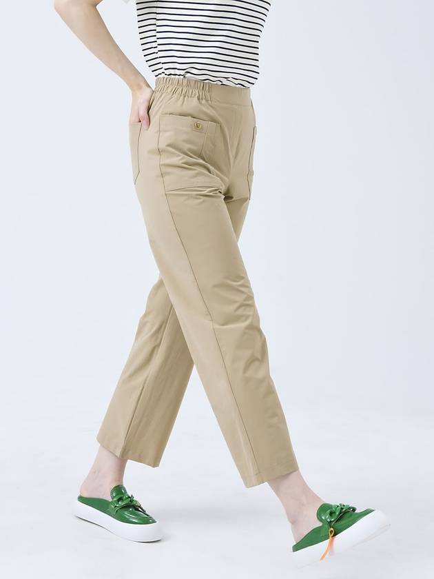 Doyou Know MC Women s Nylon Span Waist Banding Coach Pocket Beige 3 4 Pants DO3242PT79 1 - DOYOUKNOWMC GOLF WEAR - BALAAN 2