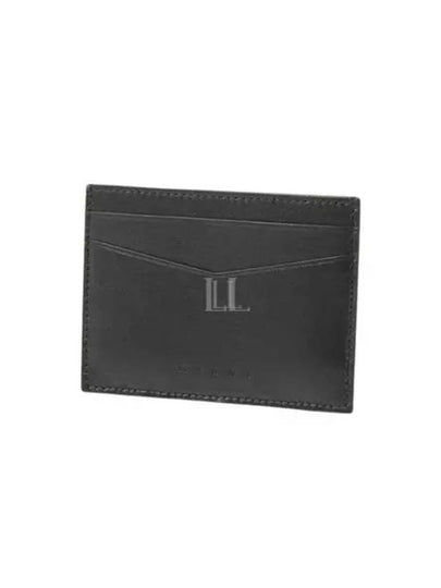 Flat Leather Card Wallet  Black - MARNI - BALAAN 2